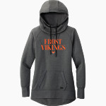 Frost Vikings <span class="pdp-name-mascot">Frost Vikings</span> New Era Women's Tri-Blend Fleece Pullover Hoodie Front Thumbnail