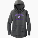 Collinsville Kahoks New Era Women's Tri-Blend Fleece Pullover Hoodie Front Thumbnail