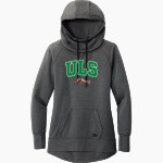 ULS Jr. Bows <span class="pdp-name-mascot">Junior Rainbows</span> New Era Women's Tri-Blend Fleece Pullover Hoodie Front Thumbnail