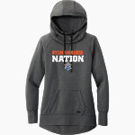 Johnson Atom Smashers <span class="pdp-name-mascot">Sol C. Johnson Atom Smashers</span> New Era Women's Tri-Blend Fleece Pullover Hoodie Front Thumbnail