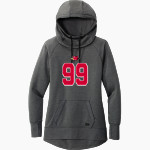 Wisconsin School For The Deaf Firebirds <span class="pdp-name-mascot">Wisconsin School For The Deaf Firebirds</span> New Era Women's Tri-Blend Fleece Pullover Hoodie Front Thumbnail