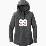 AUM Warhawks New Era Women's Tri-Blend Fleece Pullover Hoodie Front Thumbnail