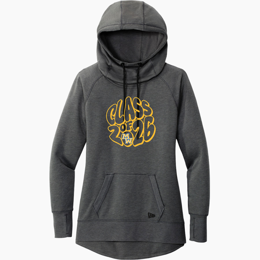 Maine West Warriors <span class="pdp-name-mascot">Maine West High School Warriors</span> New Era Women's Tri-Blend Fleece Pullover Hoodie