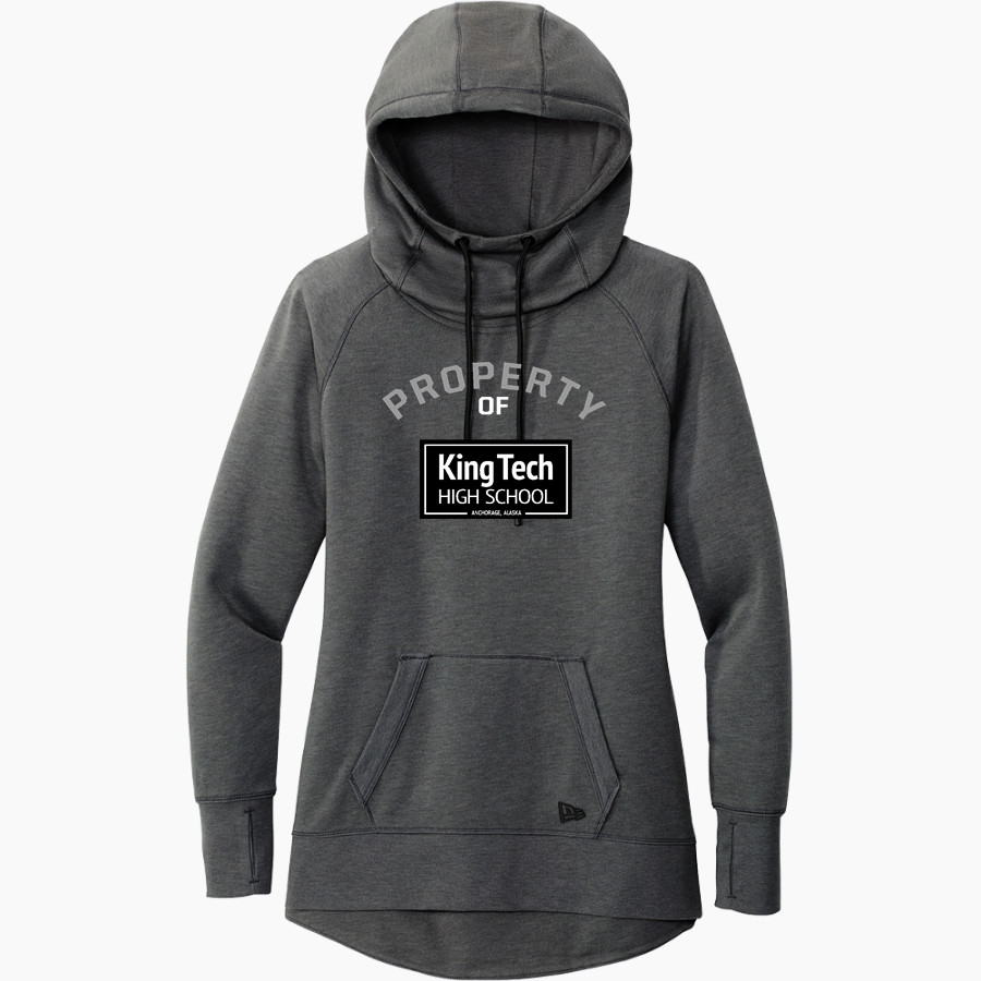 King Tech High School Online Apparel Store <span class="pdp-name-mascot">King Tech High School</span> New Era Women's Tri-Blend Fleece Pullover Hoodie
