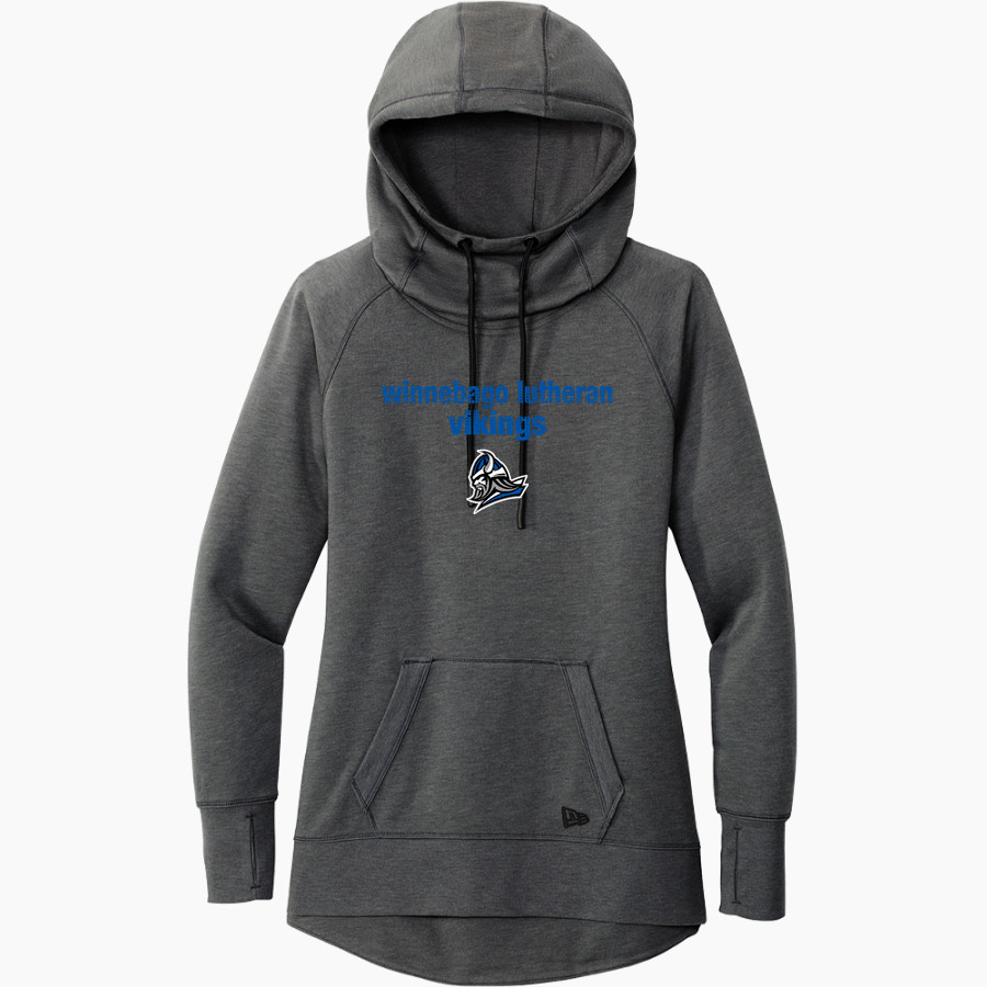 Winnebago Lutheran Vikings Online Store New Era Women's Tri-Blend Fleece Pullover Hoodie