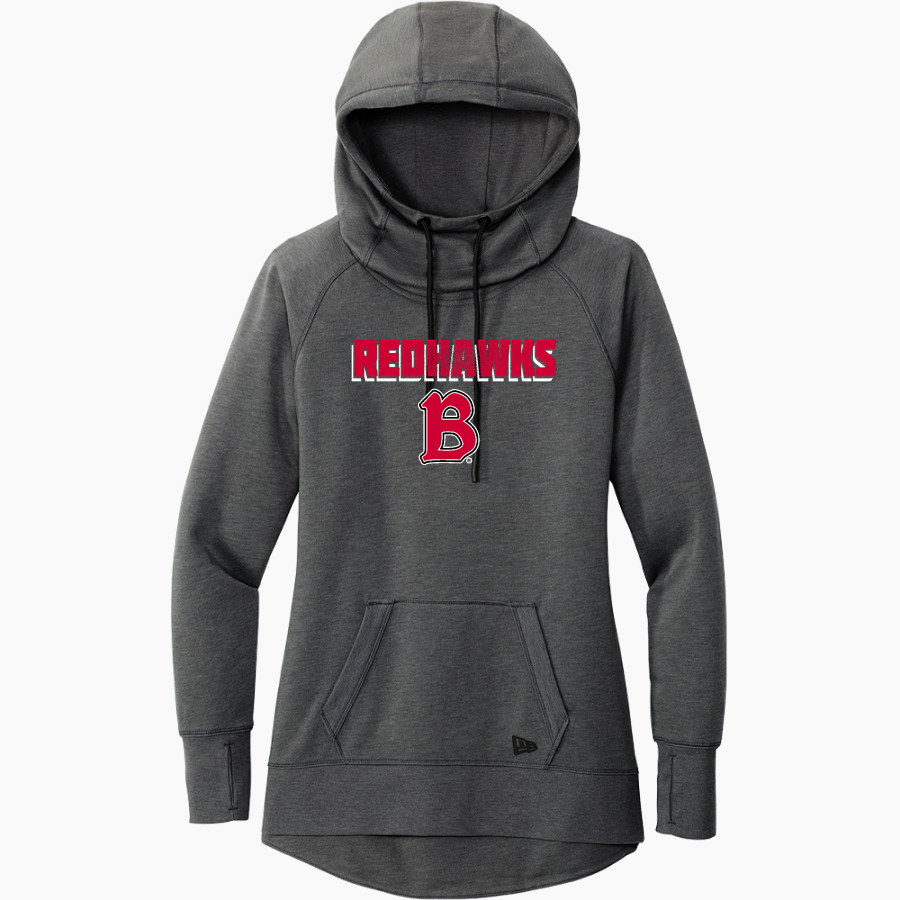 Benedictine University Mesa Redhawks <span class="pdp-name-mascot">Benedictine University Redhawks</span> New Era Women's Tri-Blend Fleece Pullover Hoodie
