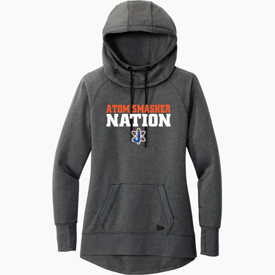 Johnson Atom Smashers <span class="pdp-name-mascot">Sol C. Johnson Atom Smashers</span> New Era Women's Tri-Blend Fleece Pullover Hoodie