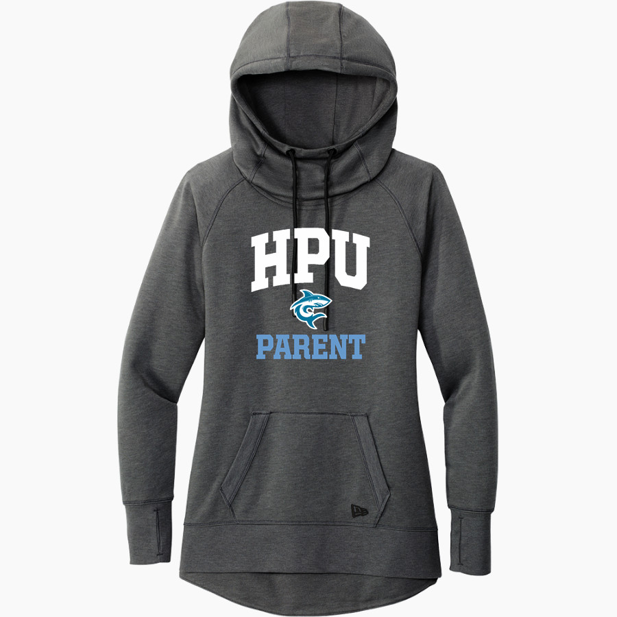 Hawaii Pacific University Online Store <span class="pdp-name-mascot">Hawaii Pacific University Sharks</span> New Era Women's Tri-Blend Fleece Pullover Hoodie