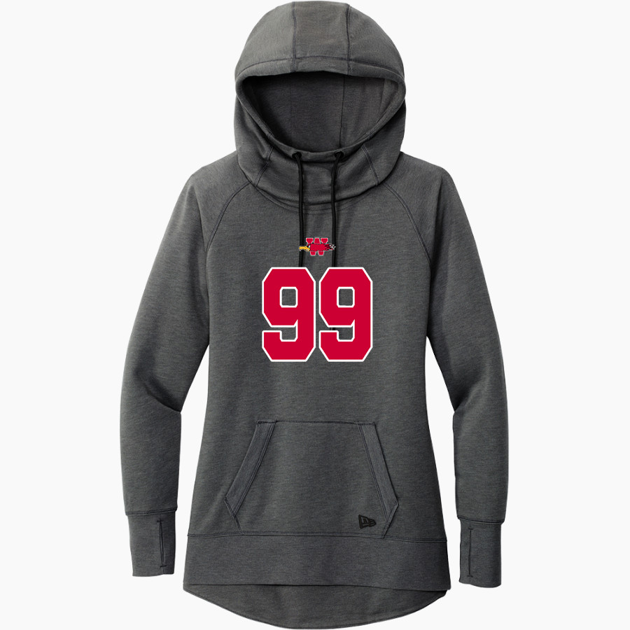Wisconsin School For The Deaf Firebirds <span class="pdp-name-mascot">Wisconsin School For The Deaf Firebirds</span> New Era Women's Tri-Blend Fleece Pullover Hoodie