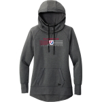Plainfield Quakers <span class="pdp-name-mascot">Plainfield Quakers</span> New Era Women's Tri-Blend Fleece Pullover Hoodie Front Thumbnail