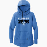 YANTIS HIGH SCHOOL OWLS <span class="pdp-name-mascot">YANTIS OWLS</span> New Era Women's Tri-Blend Fleece Pullover Hoodie Front Thumbnail