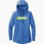 Discovery Swamp Owls New Era Women's Tri-Blend Fleece Pullover Hoodie Front Thumbnail