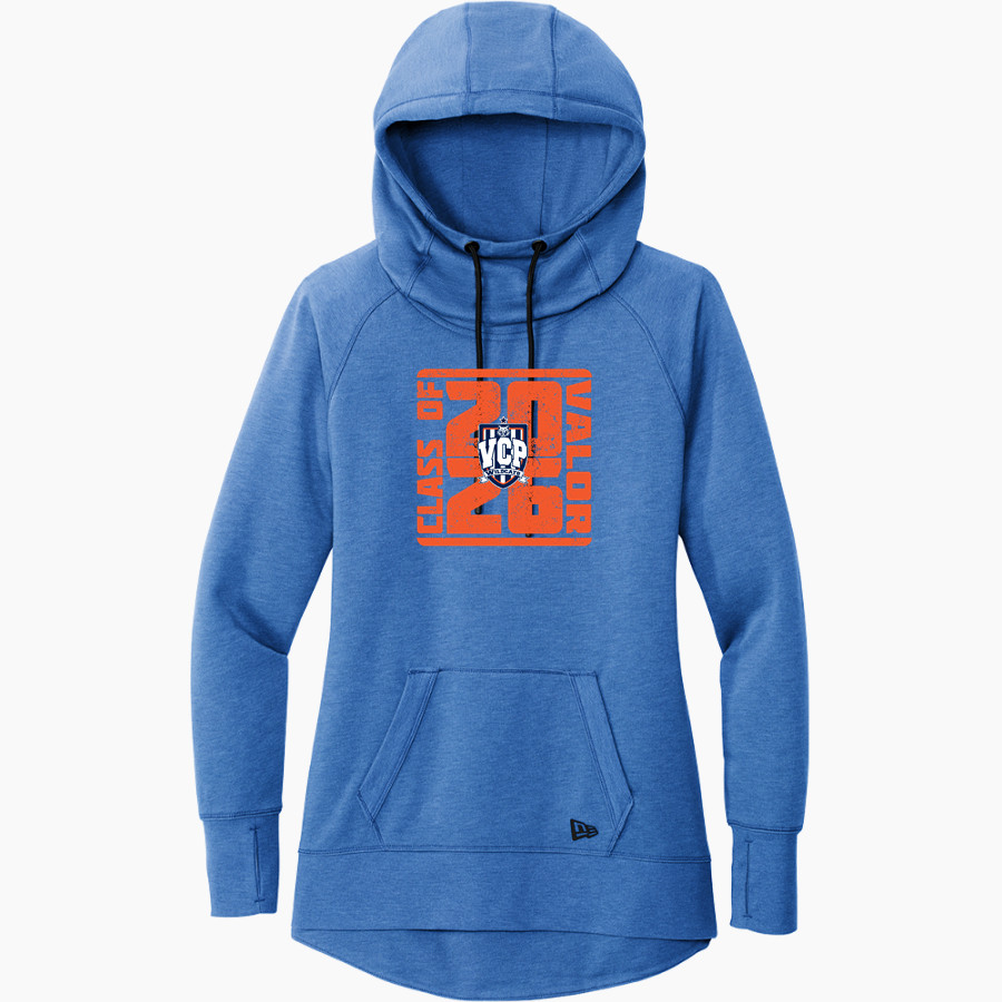 Valor Wildcats New Era Women's Tri-Blend Fleece Pullover Hoodie