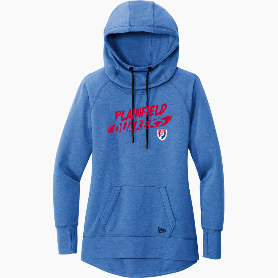 Plainfield Quakers <span class="pdp-name-mascot">Plainfield Quakers</span> New Era Women's Tri-Blend Fleece Pullover Hoodie