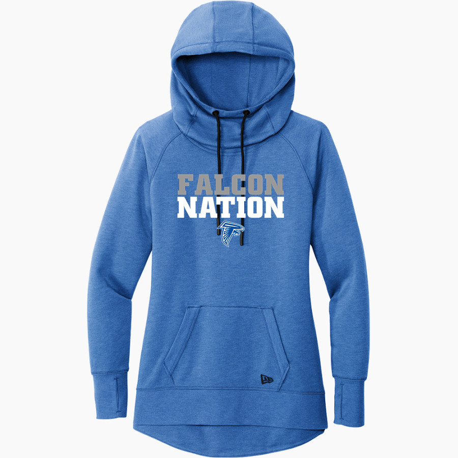 ATWATER HIGH SCHOOL FALCONS New Era Women's Tri-Blend Fleece Pullover Hoodie