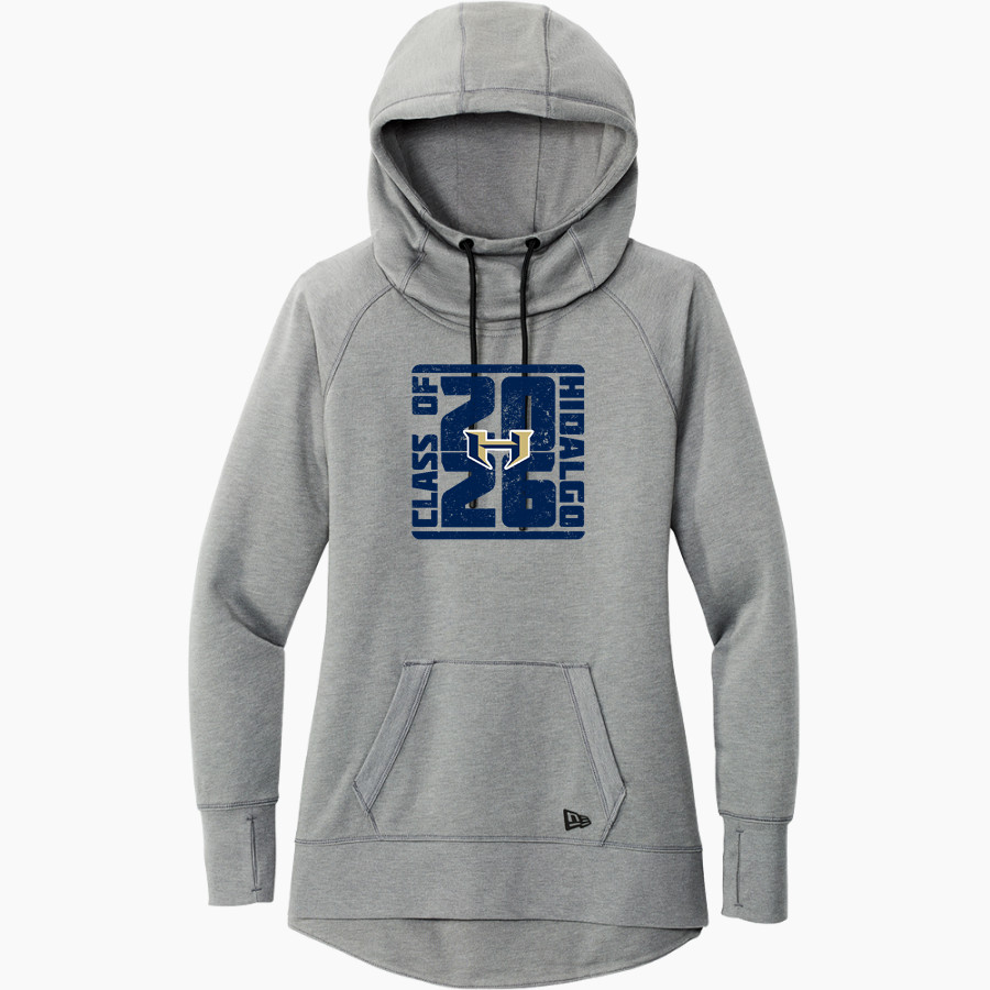 HIDALGO EARLY COLLEGE HIGH SCHOOL PIRATES New Era Women's Tri-Blend Fleece Pullover Hoodie