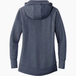 The GLOBE Academy Owls New Era Women's Tri-Blend Fleece Pullover Hoodie Back Thumbnail