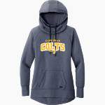 Cape Fear Colts <span class="pdp-name-mascot">Cape Fear Colts</span> New Era Women's Tri-Blend Fleece Pullover Hoodie Front Thumbnail