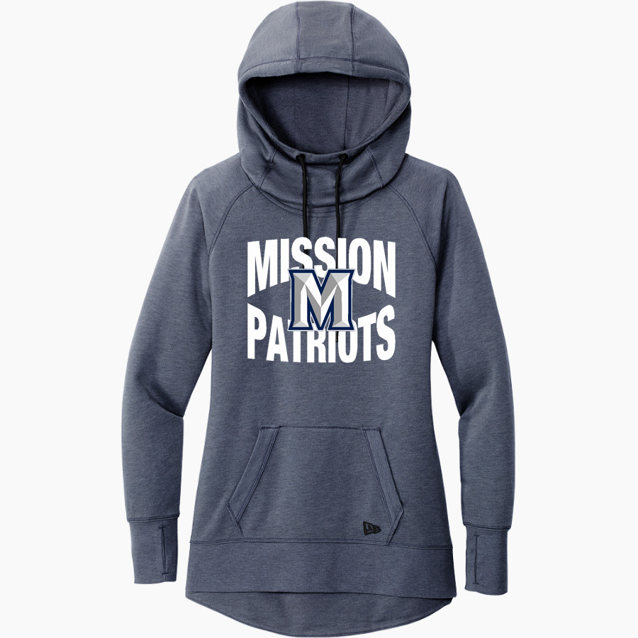Mission University Mission University New Era Women's Tri-Blend Fleece Pullover Hoodie