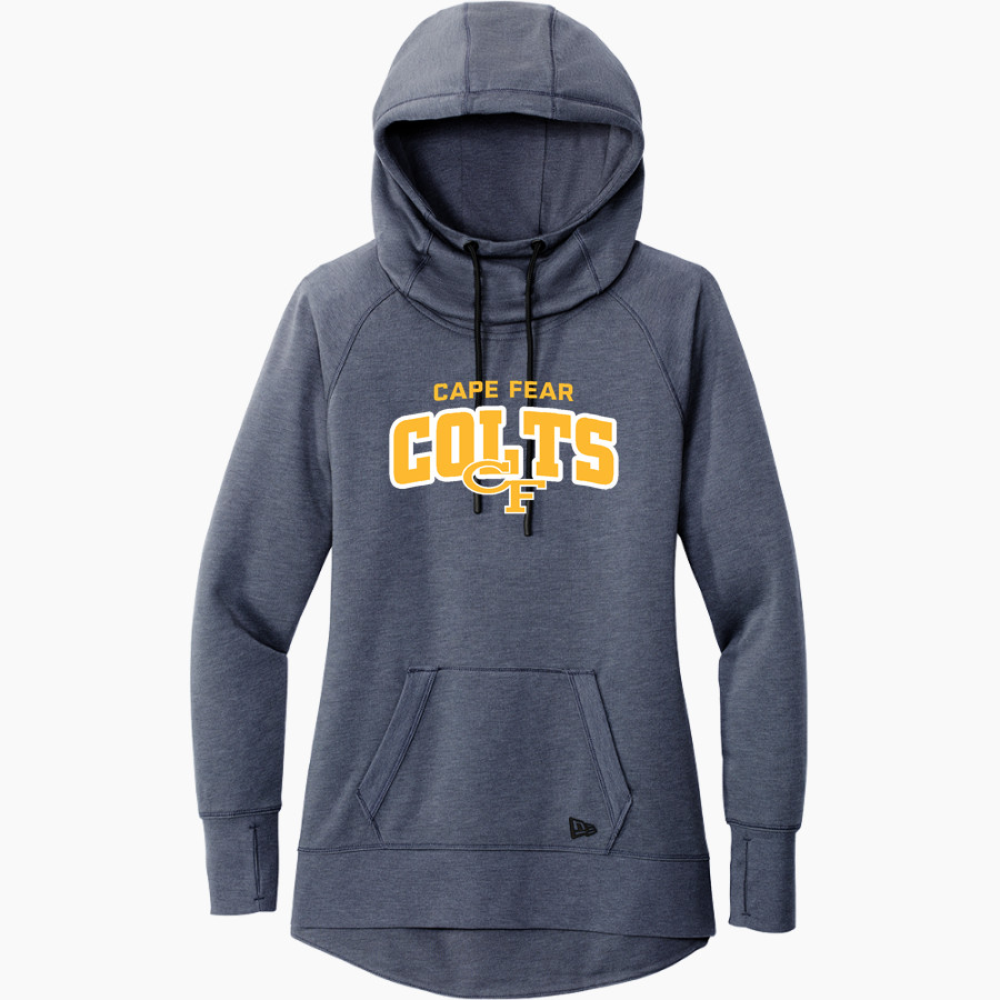 Cape Fear Colts <span class="pdp-name-mascot">Cape Fear Colts</span> New Era Women's Tri-Blend Fleece Pullover Hoodie