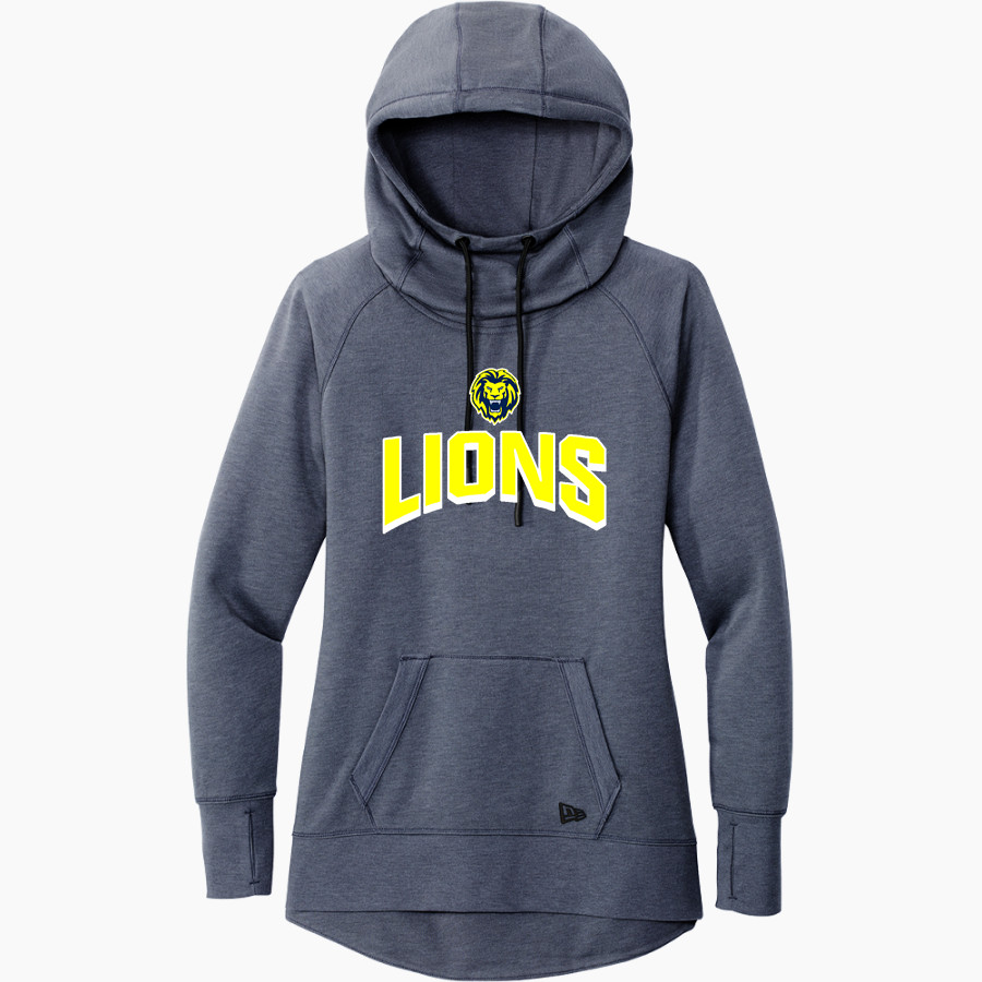 ASHEVILLE CHRISTIAN ACADEMY LIONS <span class="pdp-name-mascot">ASHEVILLE LIONS</span> New Era Women's Tri-Blend Fleece Pullover Hoodie