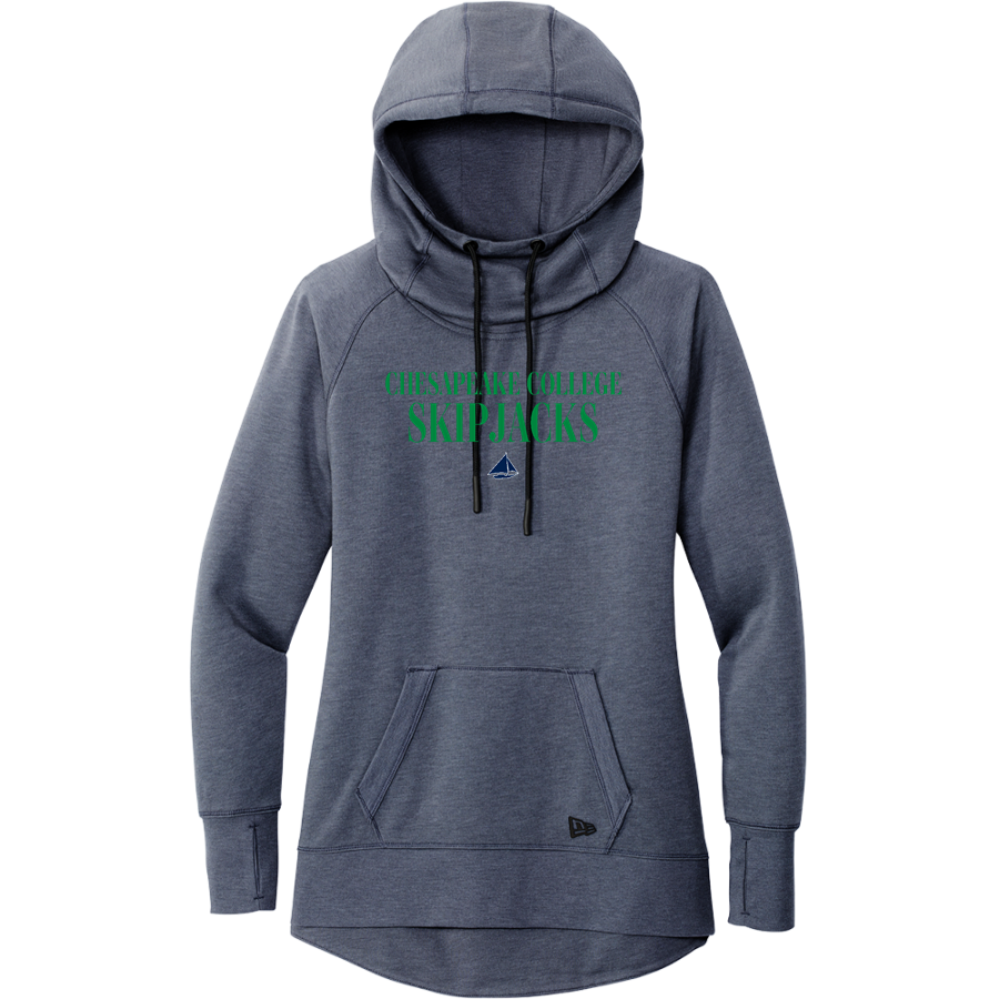 Chesapeake College Skipjacks <span class="pdp-name-mascot">Chesapeake Skipjacks</span> New Era Women's Tri-Blend Fleece Pullover Hoodie