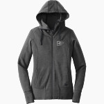 BVSA BOBBY VALENTINE'S SP <span class="pdp-name-mascot">BOBBY VALENTINE'S SPORTS ACADEMY</span> New Era Women's Tri-Blend Fleece Full-Zip Hoodie Front Thumbnail