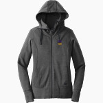 Olivet Nazarene Tigers New Era Women's Tri-Blend Fleece Full-Zip Hoodie Front Thumbnail