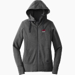 LAURENS CENTRAL SCHOOL LEOPARDS <span class="pdp-name-mascot">LAURENS LEOPARDS</span> New Era Women's Tri-Blend Fleece Full-Zip Hoodie Front Thumbnail