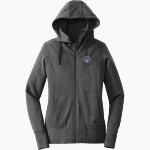 PHILLIS WHEATLEY HIGH SCHOOL WILDCATS <span class="pdp-name-mascot">WHEATLEY WILDCATS</span> New Era Women's Tri-Blend Fleece Full-Zip Hoodie Front Thumbnail