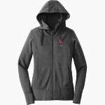 KING'S FORK HIGH SCHOOL BULLDOGS <span class="pdp-name-mascot">KINGS FORK BULLDOGS</span> New Era Women's Tri-Blend Fleece Full-Zip Hoodie Front Thumbnail