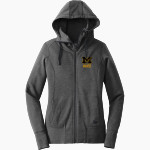 Manteo Redskins <span class="pdp-name-mascot">Manteo Redskins</span> New Era Women's Tri-Blend Fleece Full-Zip Hoodie Front Thumbnail