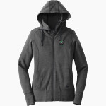 Saint Finn Barr Shamrocks <span class="pdp-name-mascot">Saint Finn Barr Catholic School Shamrocks</span> New Era Women's Tri-Blend Fleece Full-Zip Hoodie Front Thumbnail