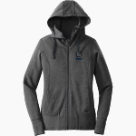 Westerly Bulldogs <span class="pdp-name-mascot">Westerly Bulldogs</span> New Era Women's Tri-Blend Fleece Full-Zip Hoodie Front Thumbnail