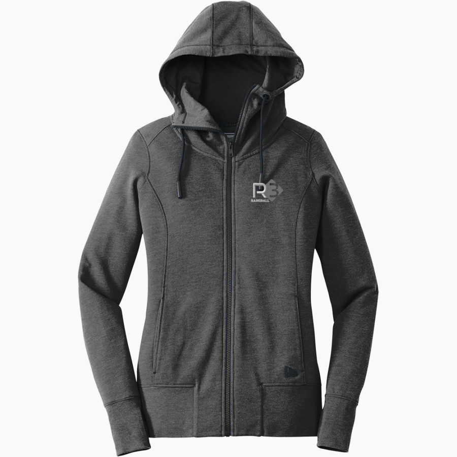 BVSA BOBBY VALENTINE'S SP <span class="pdp-name-mascot">BOBBY VALENTINE'S SPORTS ACADEMY</span> New Era Women's Tri-Blend Fleece Full-Zip Hoodie