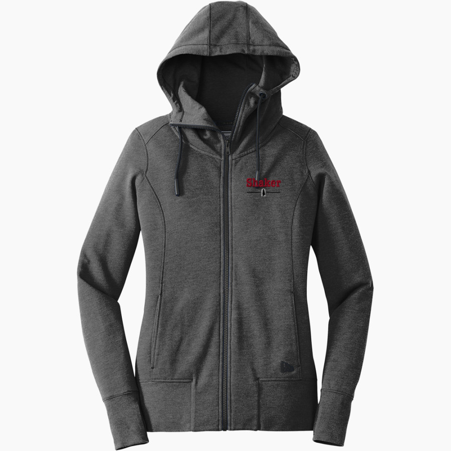 Shaker Heights Schools <span class="pdp-name-mascot">Shaker Heights</span> New Era Women's Tri-Blend Fleece Full-Zip Hoodie