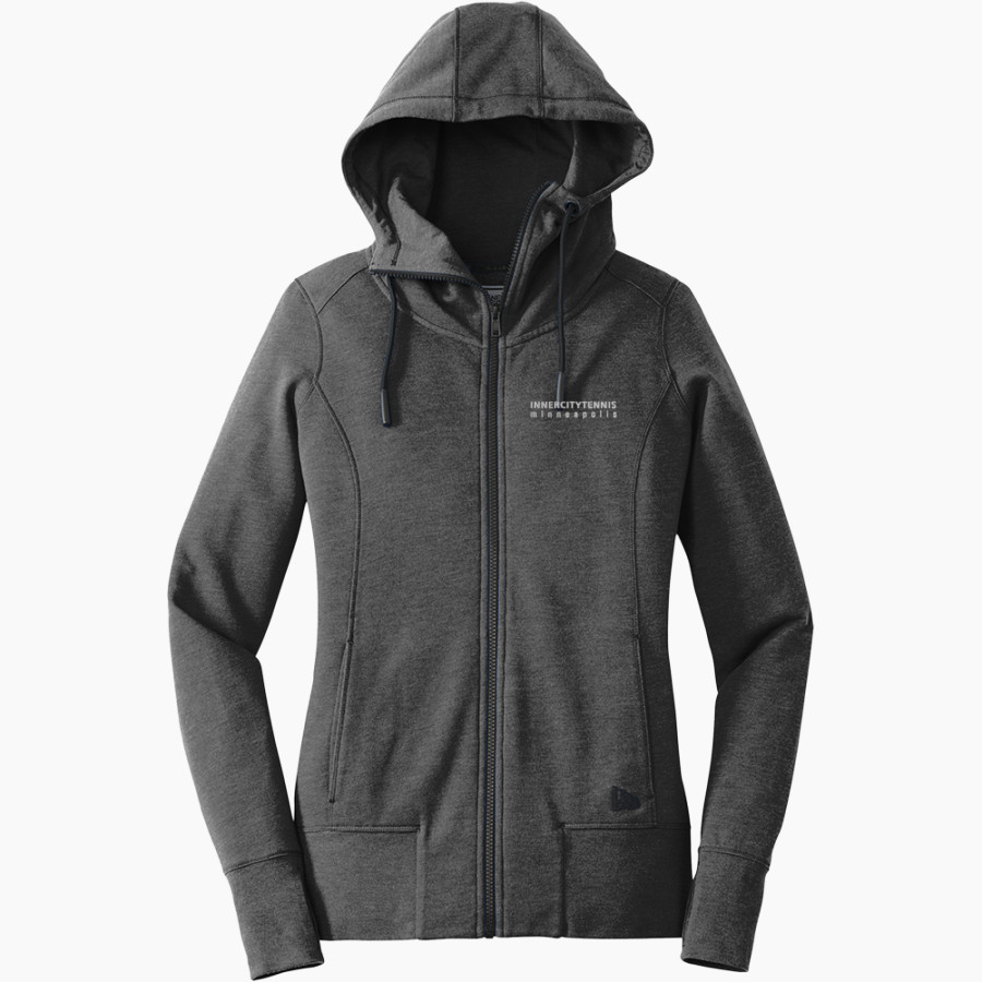InnerCity Tennis <span class="pdp-name-mascot">InnerCity Tennis</span> New Era Women's Tri-Blend Fleece Full-Zip Hoodie