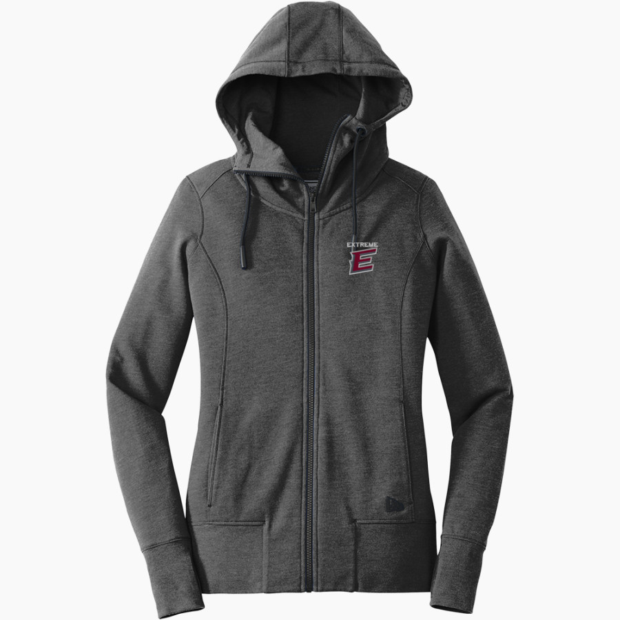 EXTREME SOFTBALL EXTREME SOFTBALL New Era Women's Tri-Blend Fleece Full-Zip Hoodie