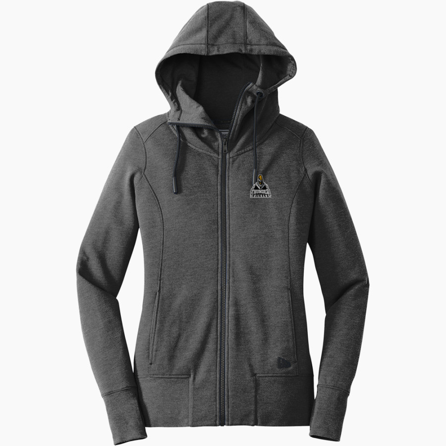 Doane Stuart Thunderchickens Thunderchickens <span class="pdp-name-mascot">Doane Stuart Thunderchickens</span> New Era Women's Tri-Blend Fleece Full-Zip Hoodie