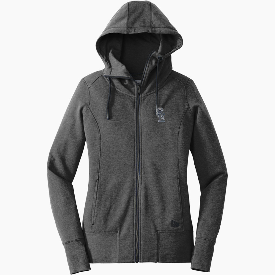 SOUTH EAST HIGH SCHOOL JAGUARS <span class="pdp-name-mascot">SOUTH EAST JAGUARS</span> New Era Women's Tri-Blend Fleece Full-Zip Hoodie