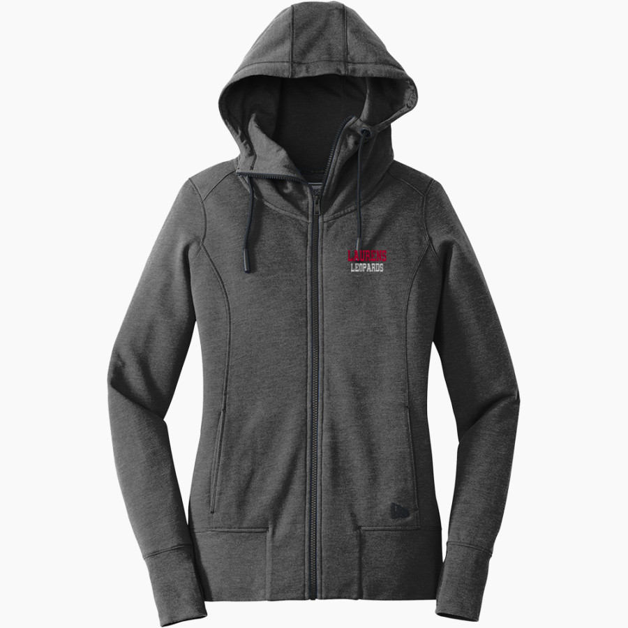 LAURENS CENTRAL SCHOOL LEOPARDS <span class="pdp-name-mascot">LAURENS LEOPARDS</span> New Era Women's Tri-Blend Fleece Full-Zip Hoodie