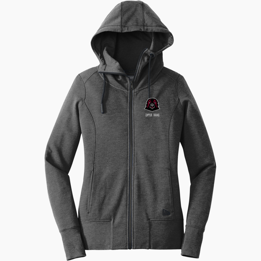 Indiana University of Pennsylvania <span class="pdp-name-mascot">Indiana University Of PA Hawks</span> New Era Women's Tri-Blend Fleece Full-Zip Hoodie