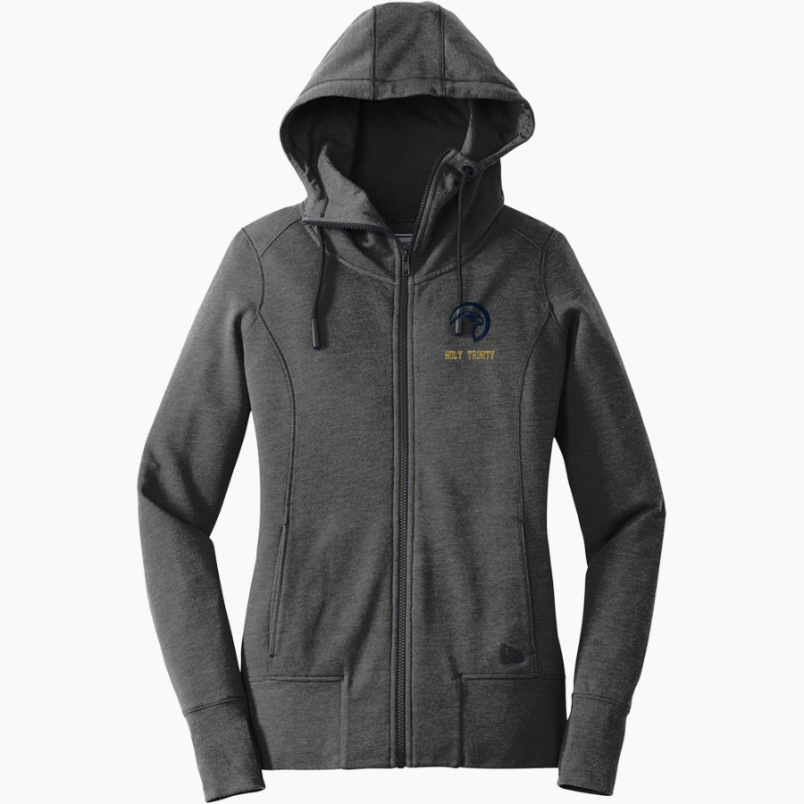 Holy Trinity Hawks <span class="pdp-name-mascot">Holy Trinity Hawks</span> New Era Women's Tri-Blend Fleece Full-Zip Hoodie