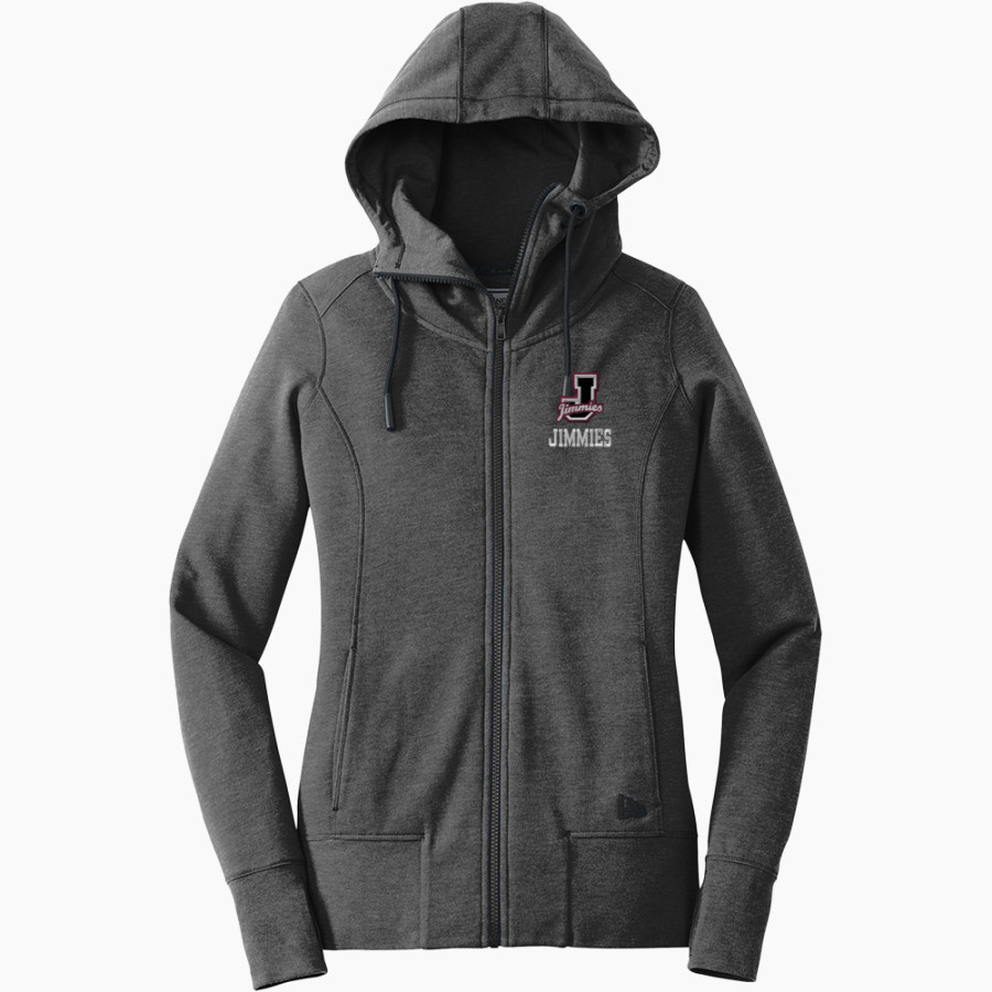 Jimtown Jimmies New Era Women's Tri-Blend Fleece Full-Zip Hoodie