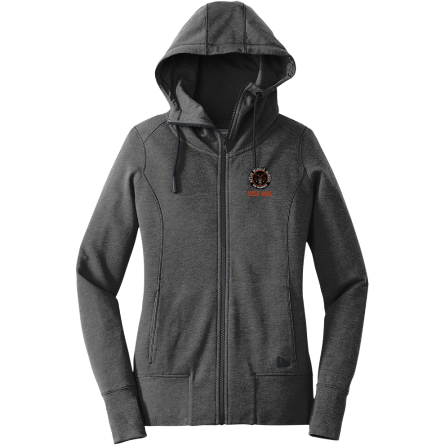 Aptos Middle School Tigers <span class="pdp-name-mascot">Aptos Middle School Tigers</span> New Era Women's Tri-Blend Fleece Full-Zip Hoodie