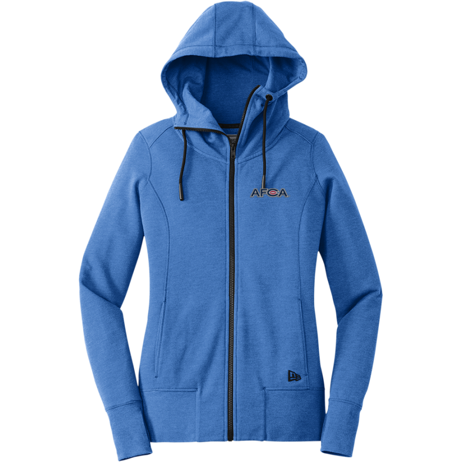 AFCA <span class="pdp-name-mascot">Afca Texas</span> New Era Women's Tri-Blend Fleece Full-Zip Hoodie