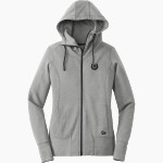 NORTH GWINNETT HIGH SCHOOL BULLDOGS <span class="pdp-name-mascot">NORTH GWINNETT BULLDOGS</span> New Era Women's Tri-Blend Fleece Full-Zip Hoodie Front Thumbnail