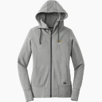 NEW ALBANY HIGH SCHOOL EAGLES New Era Women's Tri-Blend Fleece Full-Zip Hoodie Front Thumbnail