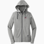 Baylor School Red Raiders New Era Women's Tri-Blend Fleece Full-Zip Hoodie Front Thumbnail