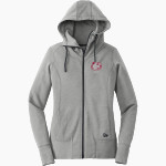 Minot State Beavers <span class="pdp-name-mascot">Minot State Beavers</span> New Era Women's Tri-Blend Fleece Full-Zip Hoodie Front Thumbnail